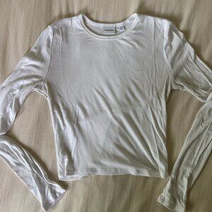 Aritzia (sunday best) ribbed white longsleeve